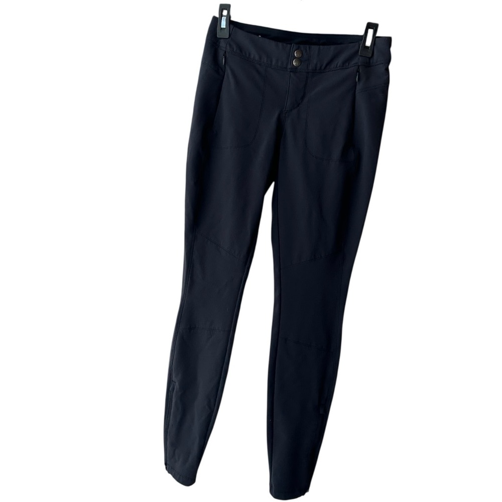 Kuhl Womens Transcendr Skinny Pants Sz 2 Black Ankle Zipper Stretch Hiking Camp
